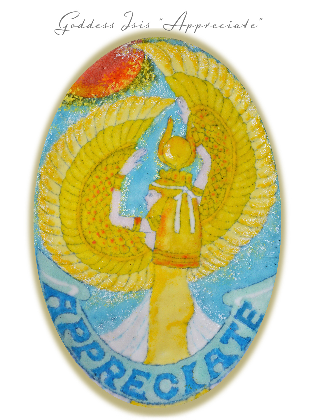 パライバトルマリンエンジェル七宝絵画