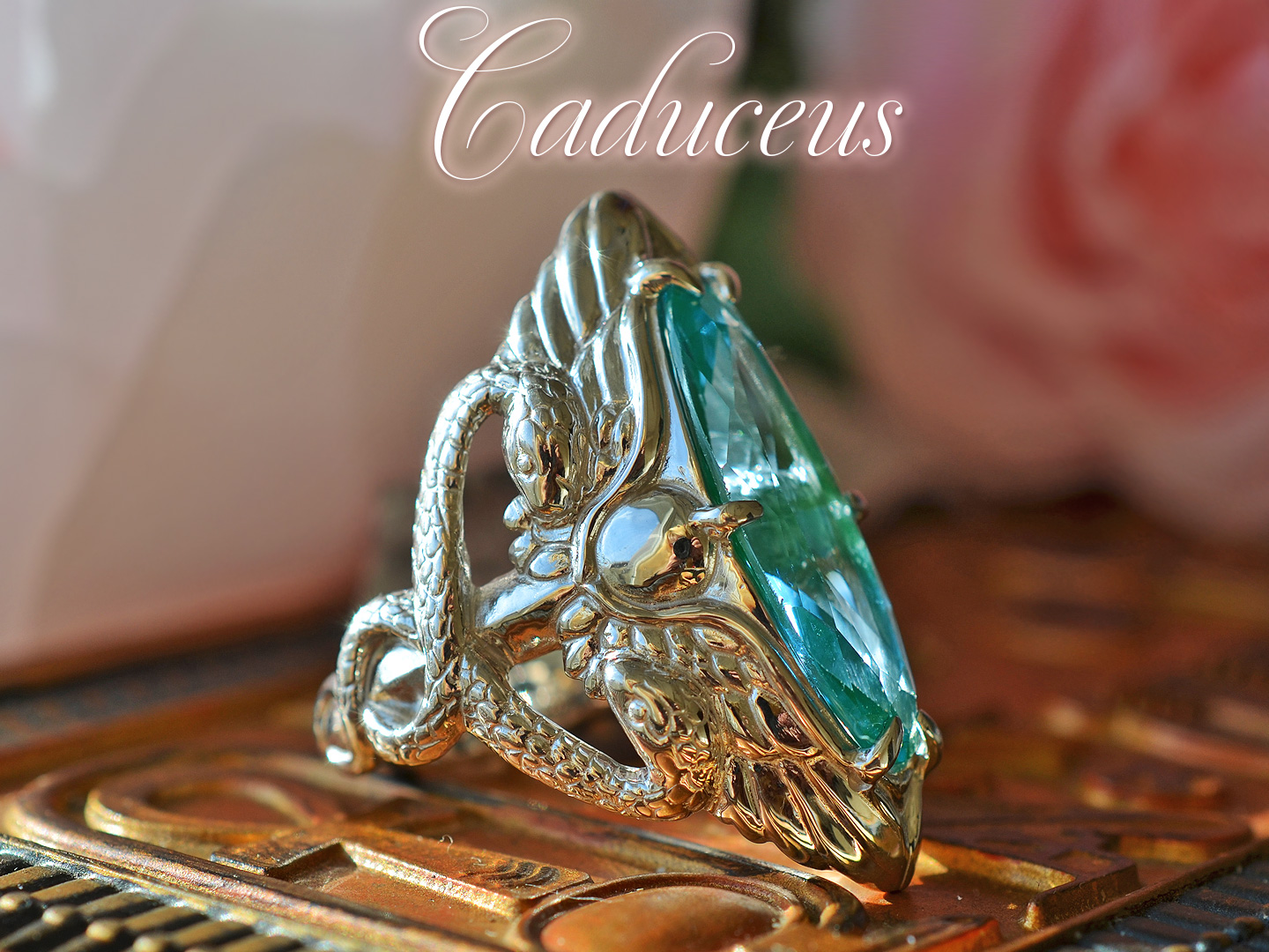 ヘルメスの杖　カドゥケウスシルバーリング