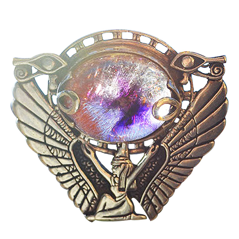 イシス女神アメジストとデュモルチェライトのタリスマン