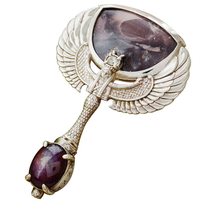 イシス女神ピクチャージャスパーとルビーのタリスマン