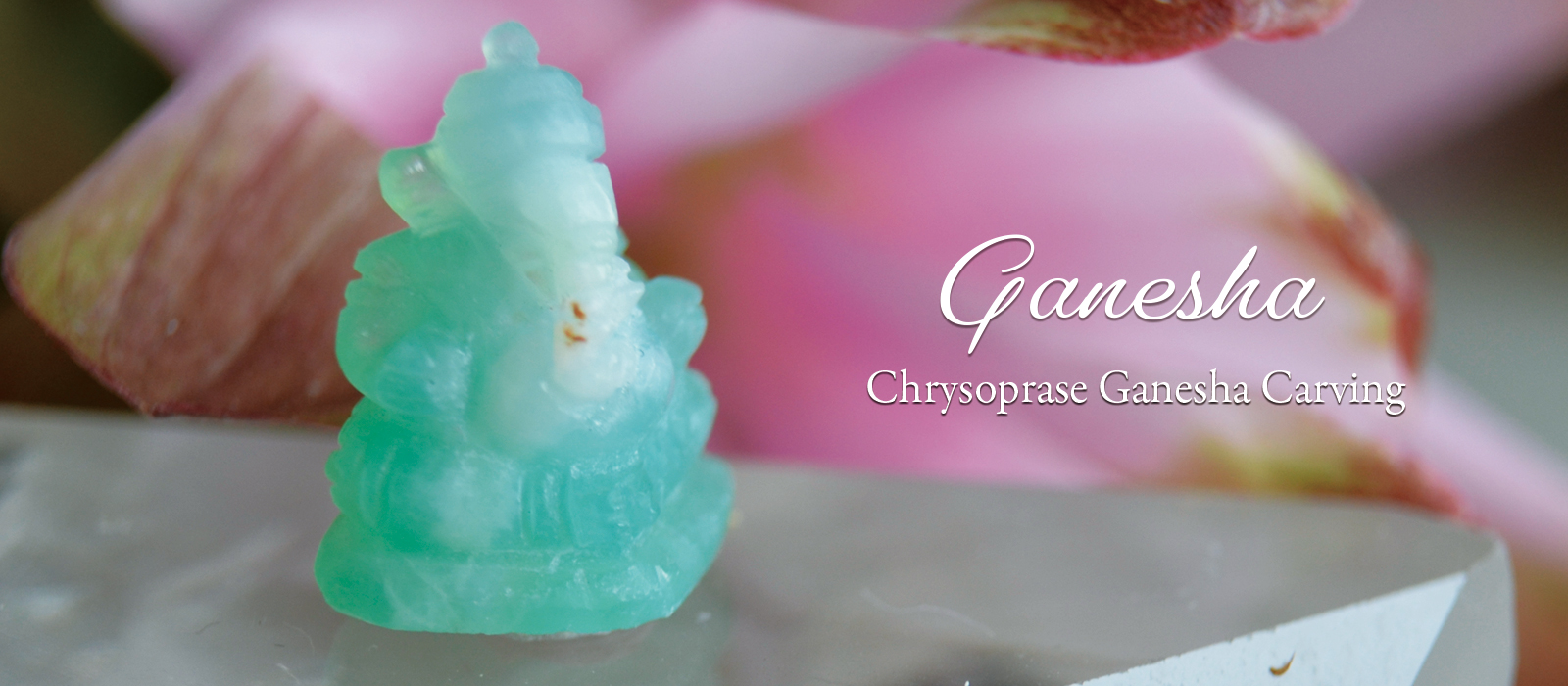 クリソプレーズガネーシャカービング10.25ct