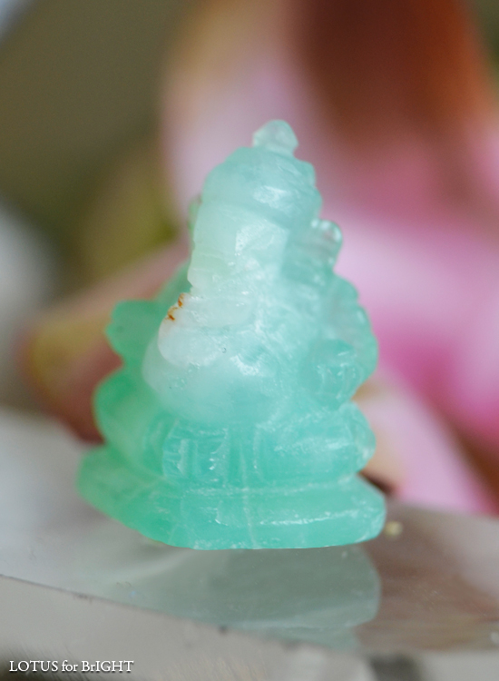 クリソプレーズガネーシャカービング10.25ct