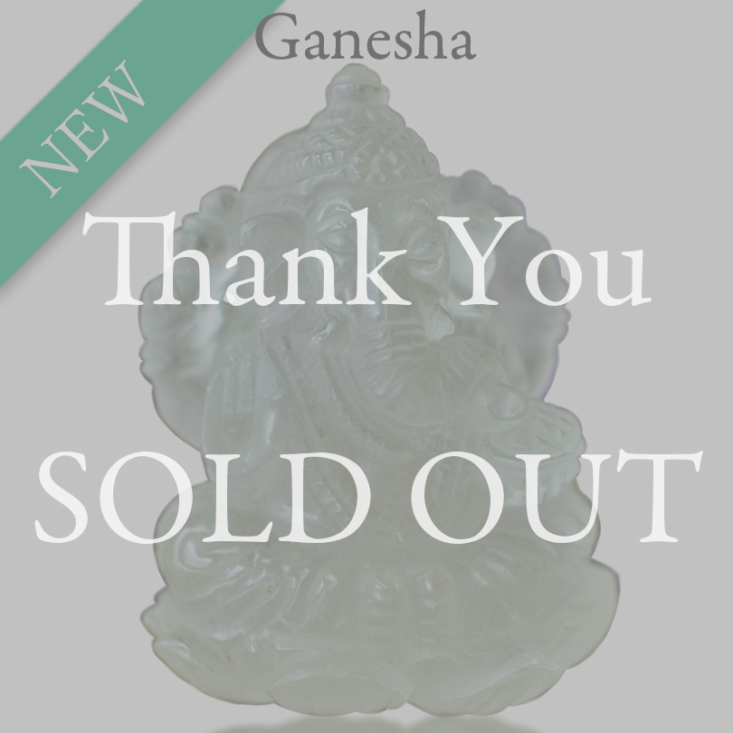 シルバールチルクォーツ ガネーシャカービング