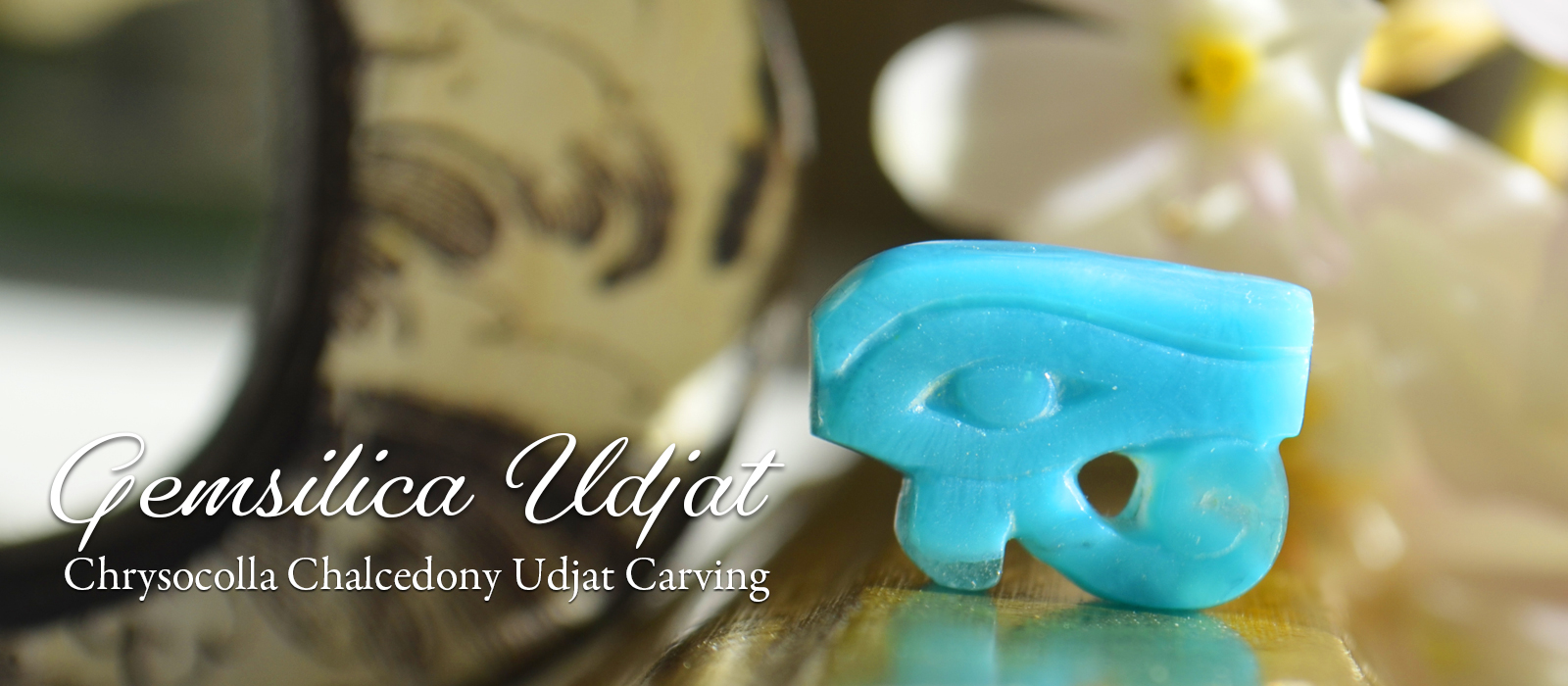 ジェムシリカ　クリソコラカルセドニーウジャト 12.25ct