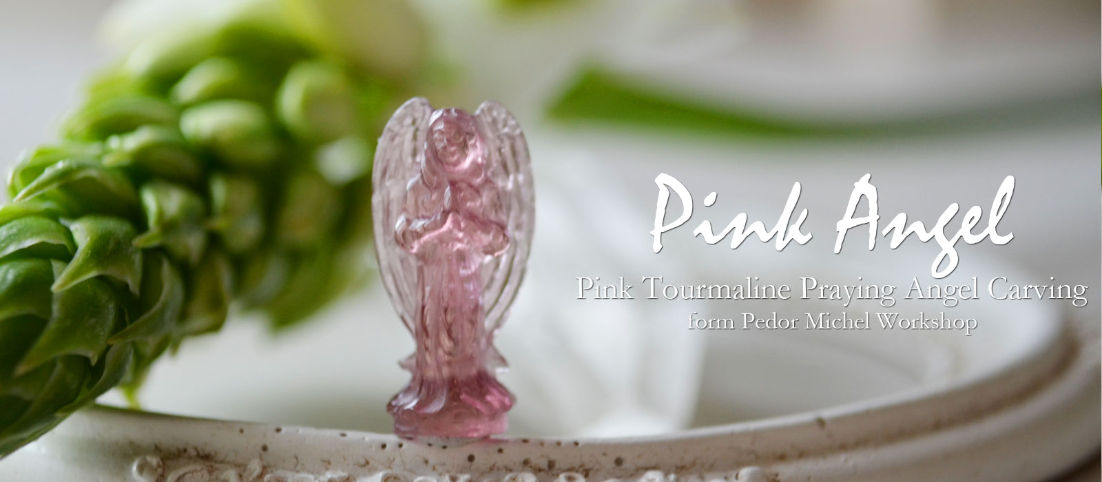 ピンクトルマリン　プレイングエンジェルカービング　ペドロミッシェル 4.02ct