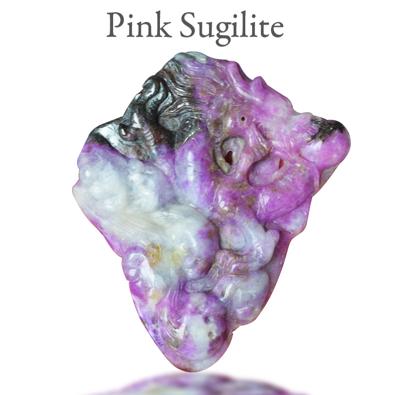 【激レア】ピンクスギライト龍神カービングクリスタル