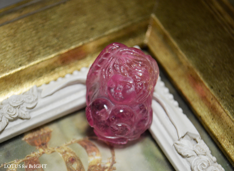 ハートを抱く天使ピンクトルマリンエンジェル 51.3ct 