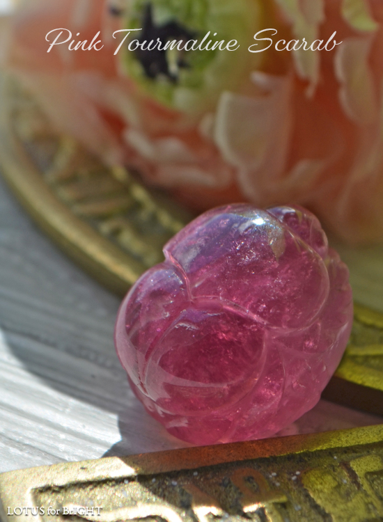 ピンクトルマリンスカラベスペシャルカービング