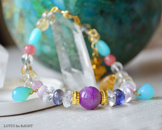 クリスタルアンケートプレゼントスギライトブレスレット