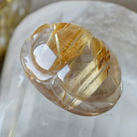 タイチンルチルクォーツ　スカラベカービング