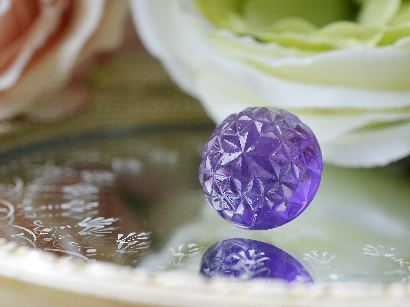 アメジストマンダラカボション「ブリリアンス」