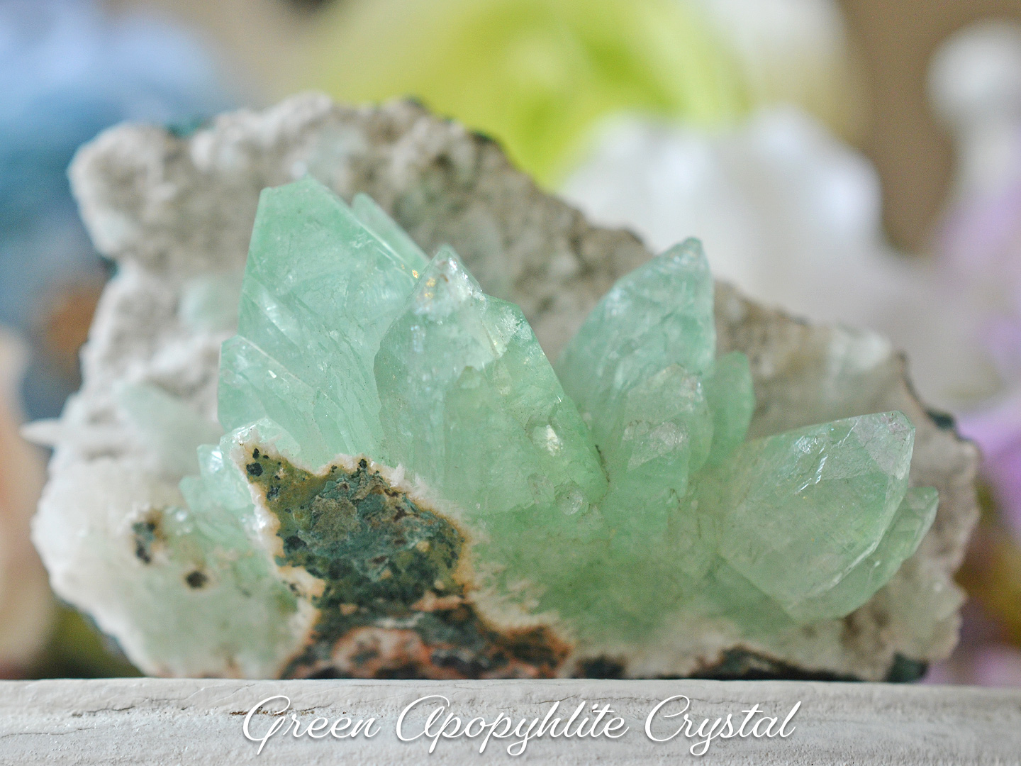 グリーンアポフィライト原石