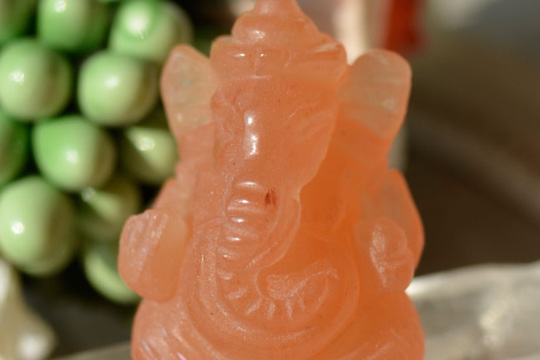 アベンチュリンガネーシャカービング 24.99ct