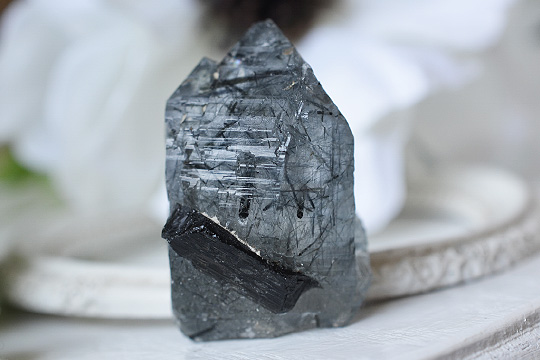 ブラックトルマリンインクォーツ原石