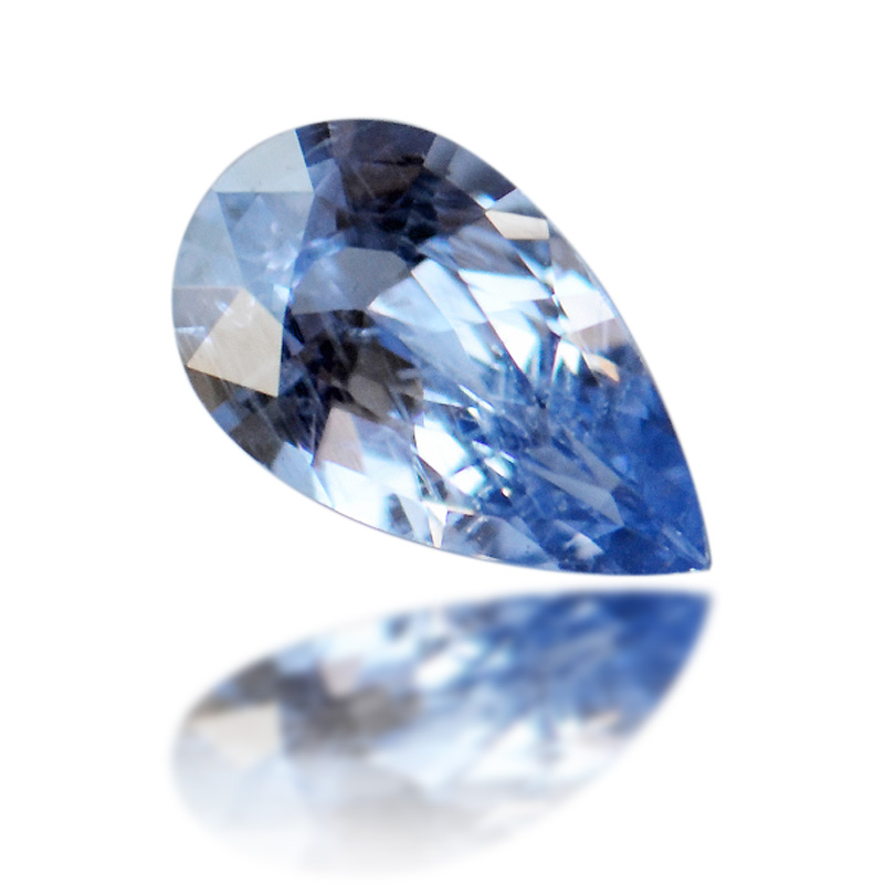 セレスチャルブルースピネルペアシェイプカット0.74ct