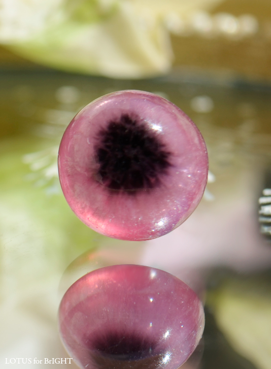 ピンクトルマリンブルズアイカボション4.00ctミャンマー産