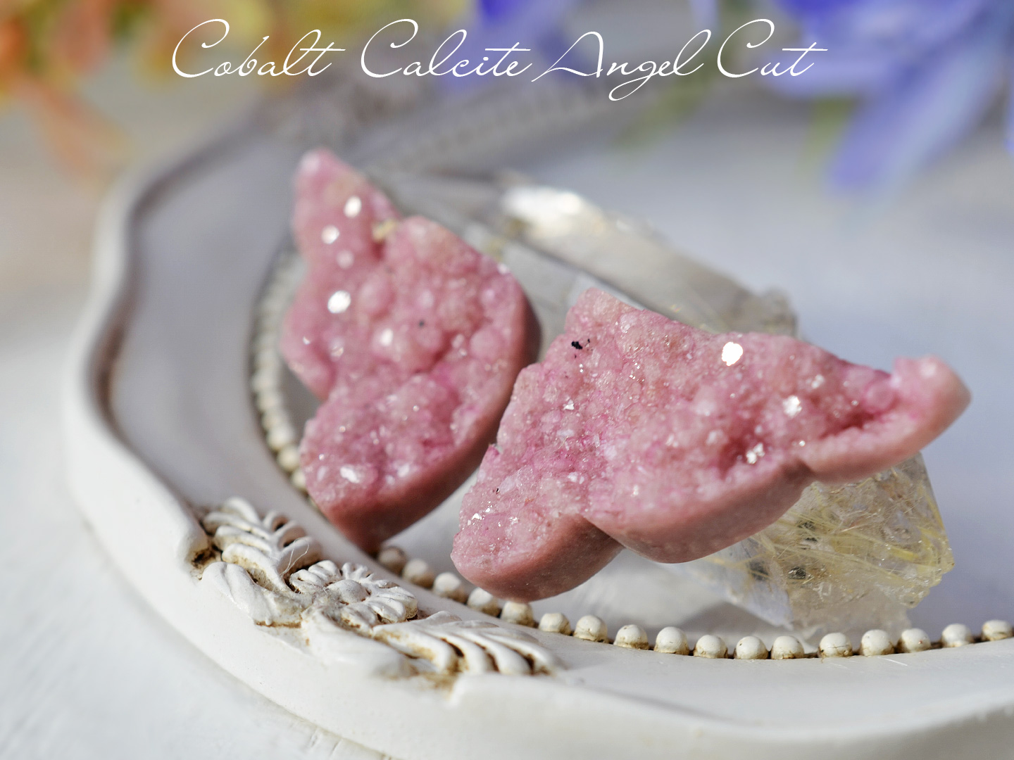 コバルトカルサイトエンジェル３コンゴ産21.33ct