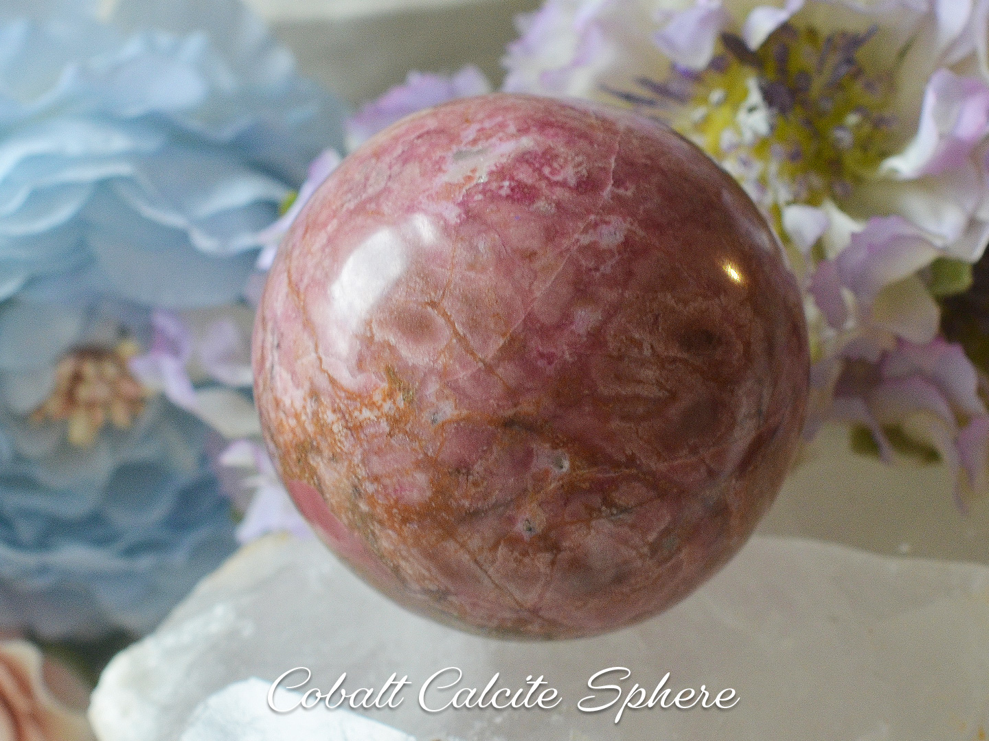 コバルトカルサイトマトリックススフィア３コンゴ産58mm