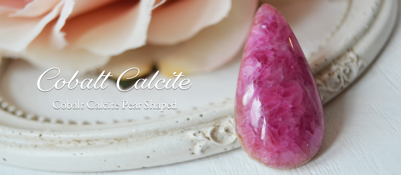 コバルトカルサイトペアシェイプカボション23.62ct南アフリカ産