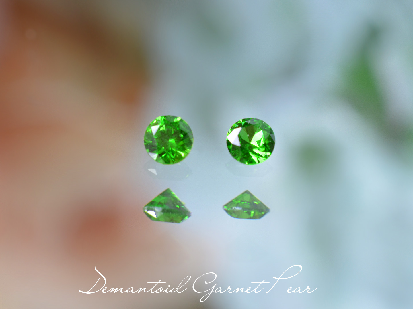 デマントイドガーネットラウンドカットカット0.26ctロシア産