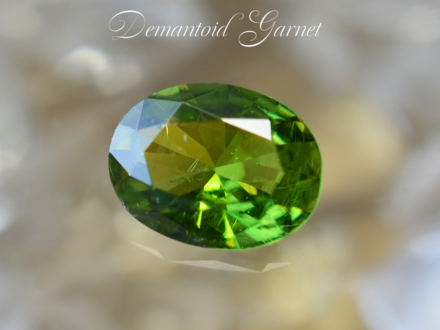 デマントイドガーネットオーバルカット　0.828ct　ナミビア産