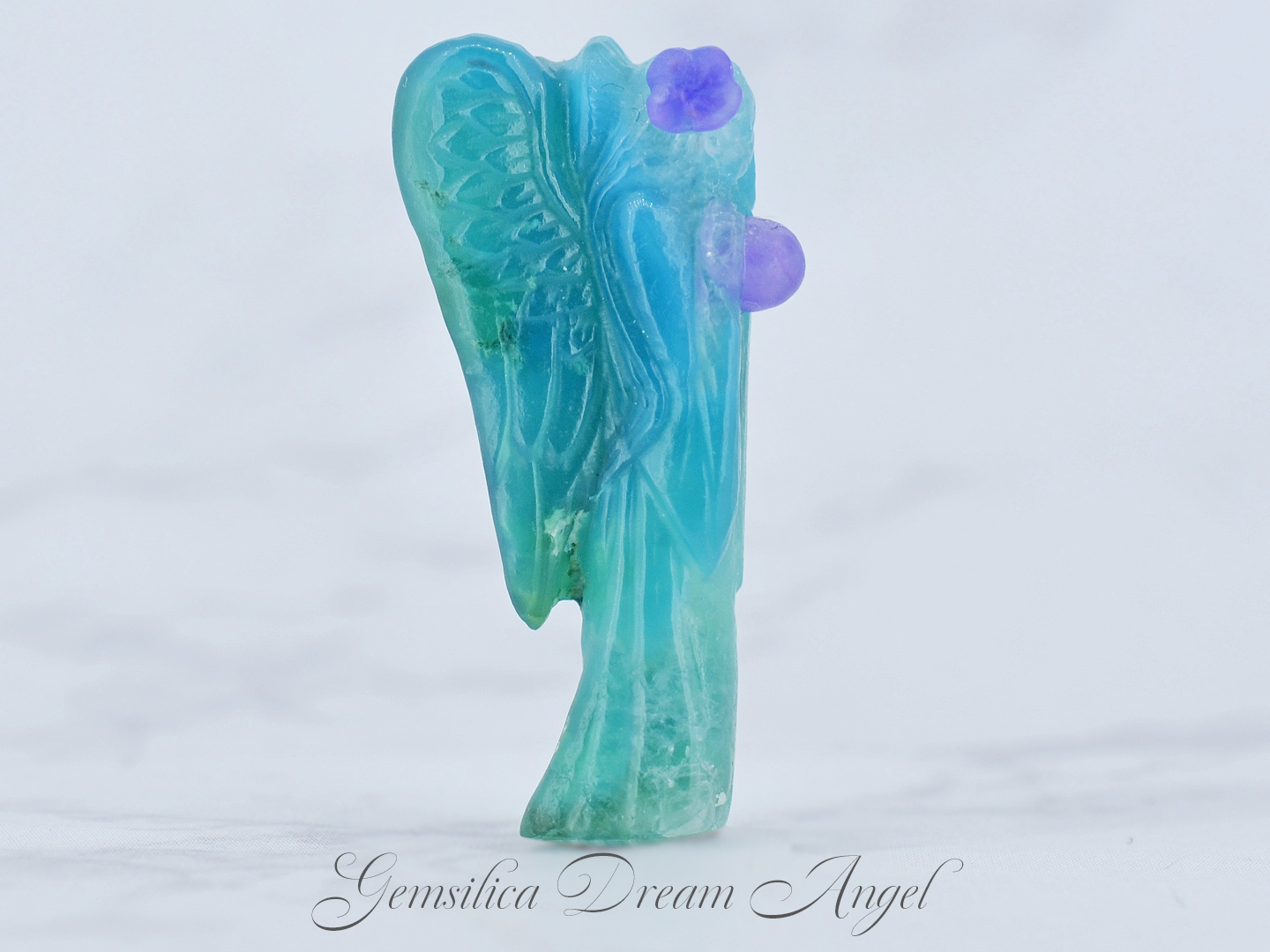 ジェムシリカドリームエンジェル　クリソコラカルセドニー アリゾナ産