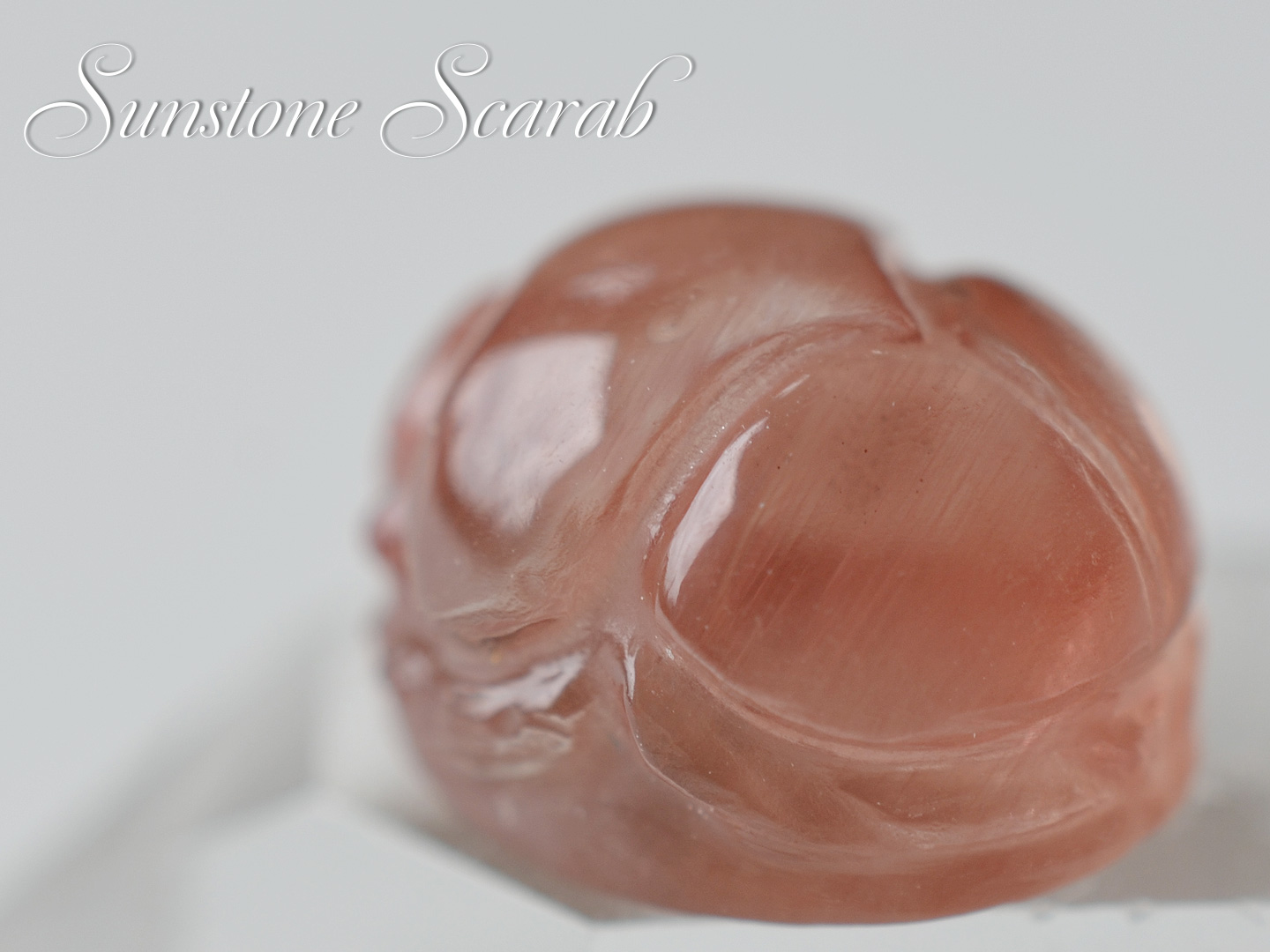 オレゴンサンストーン　スカラベカービング 4.92ct