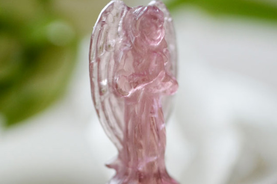 ピンクトルマリン　プレイングエンジェルカービング　ペドロミッシェル 4.02ctグ