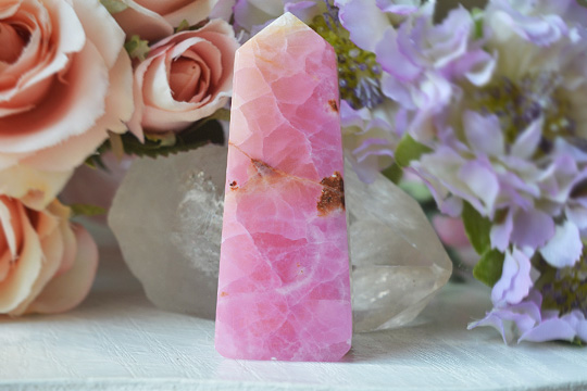 ハイグレードピンクアラゴナイトオベリスク１