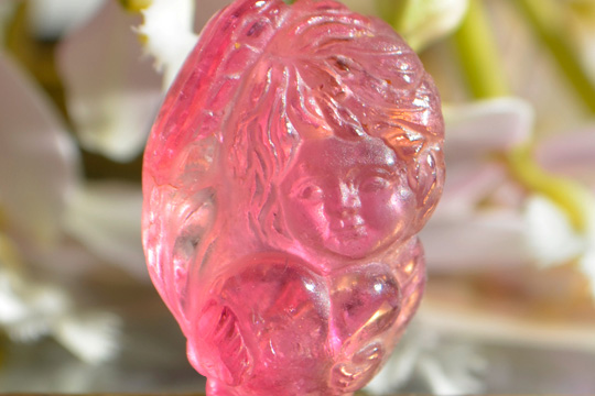 ハートを抱く天使ピンクトルマリンエンジェル 51.3ct