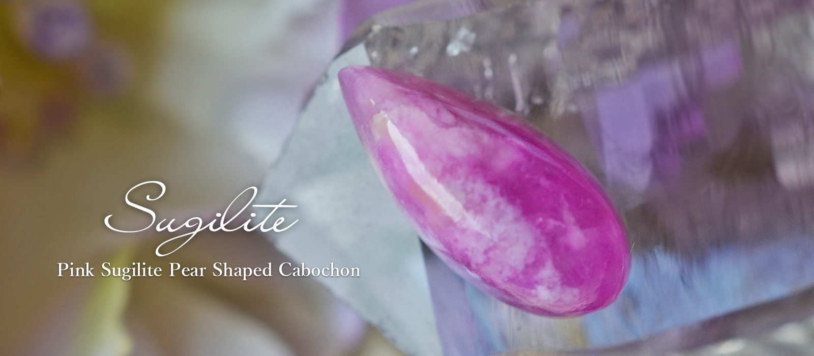 ピンクスギライト　ペアシェイプカボション２