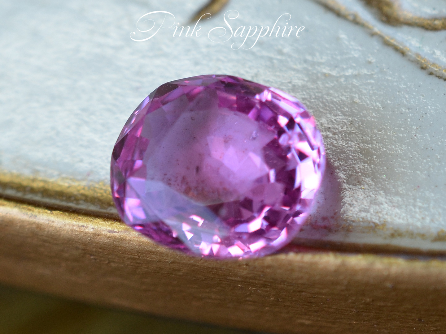 ピンクサファイア クッションカット1.656ct