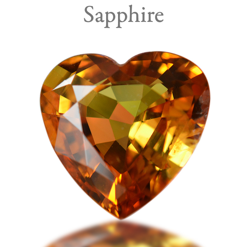 イエローサファイアハートシェイプ 4.84ct