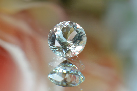 ペールブルートルマリンラウンドカット1.69ctアフガニスタン産