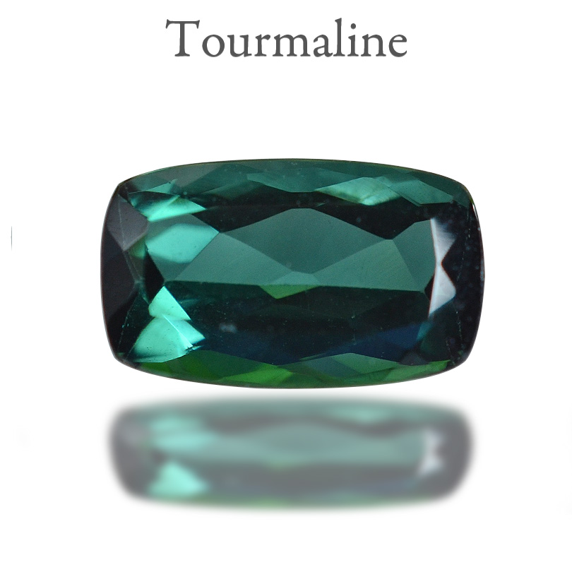 ブルーグリーントルマリンクッションカット 2.63ctブラジル産