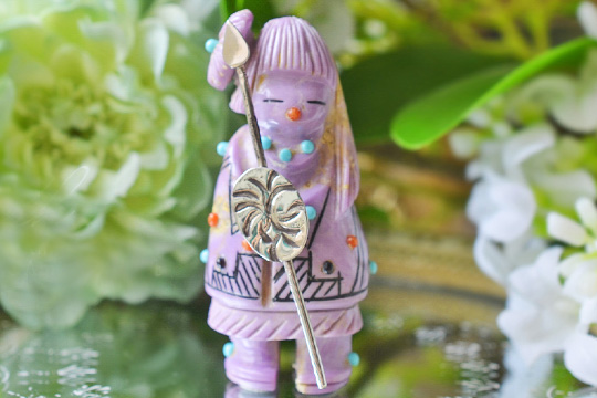 フォスフォシデライト　ズニ族フェティッシュ