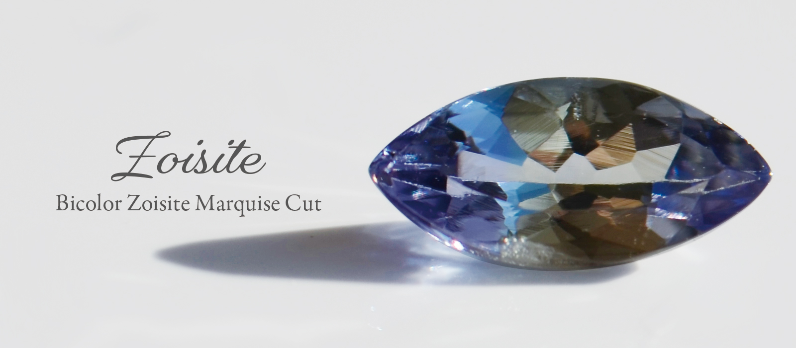 バイカラーゾイサイト マーキスカット0.55ct