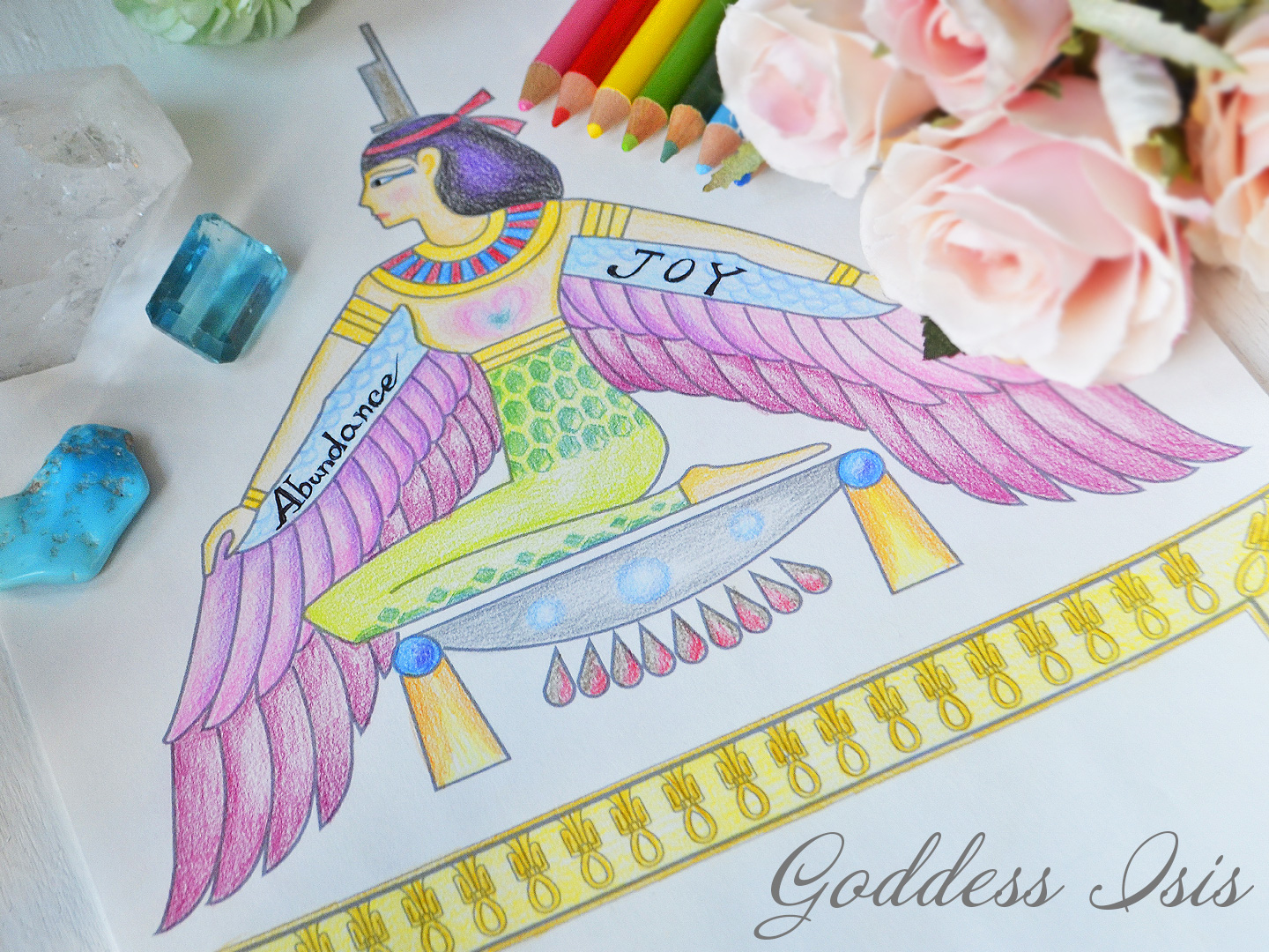 ペツォッタイトペアシェイプカットプレゼント企画～イシス女神の宝箱塗り絵コンテスト～