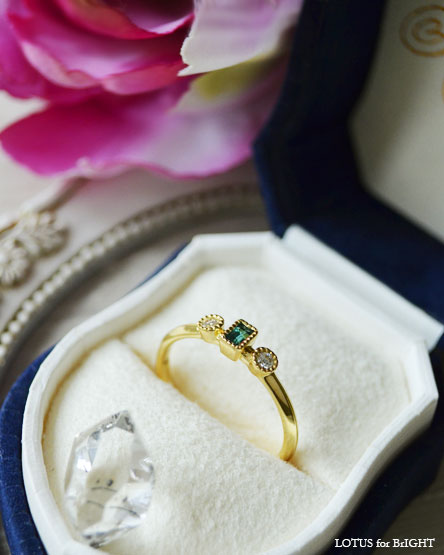 グランディディエライト0.103ctダイヤモンドリング