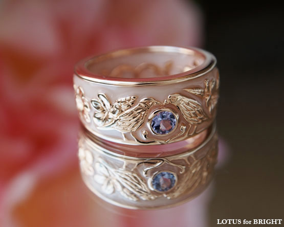 ラブスピリット　K18 タンザナイトリング