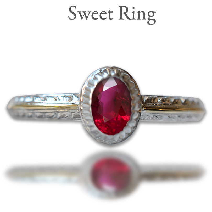 【Sweet】スウィートプラチナコンビネーションリング