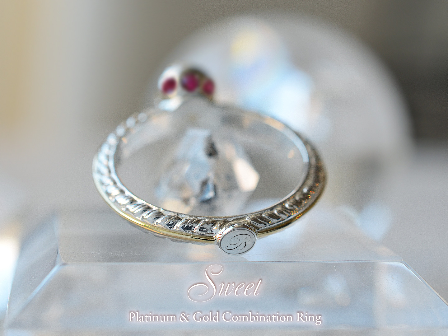 【Sweet】スウィートプラチナコンビネーションリング