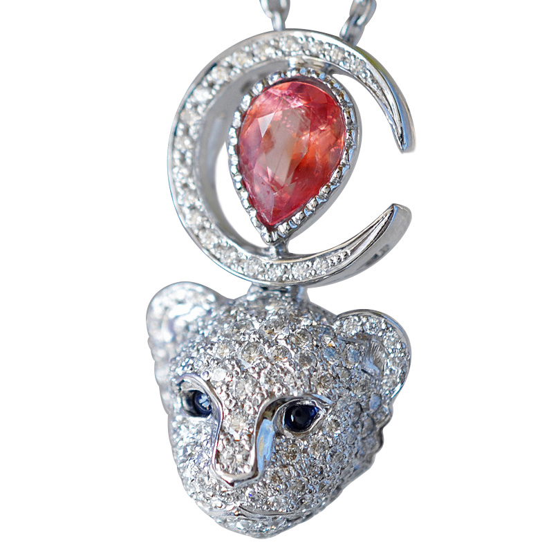 K18ホワイトゴールドダイヤモンド魔法使いフラワーリング