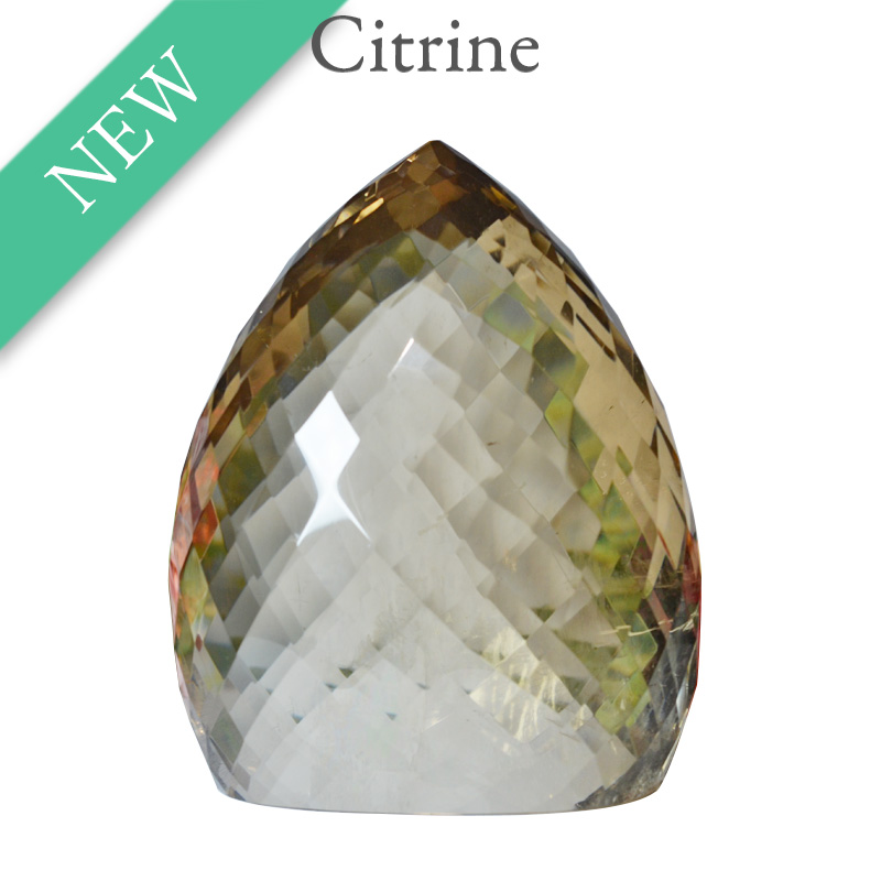 シトリンファセットカットオブジェ 2060g ブラジル産