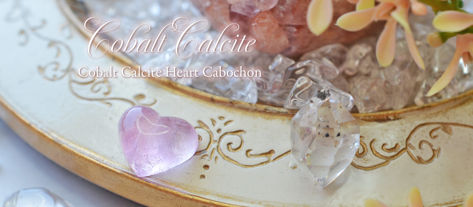 コバルトカルサイトハートカボション１ コンゴ