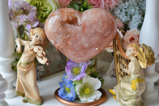 ピンクアメジストハートポリッシュ