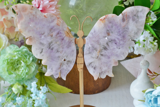 ピンクアメジスト　バタフライスタンド