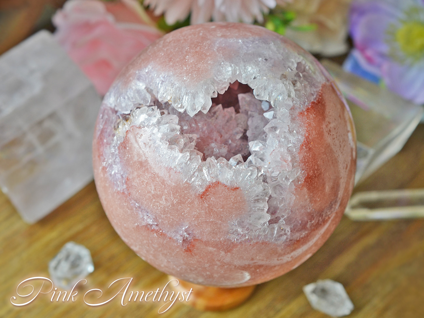 ハイグレードピンクアメジストスフィア 86mm