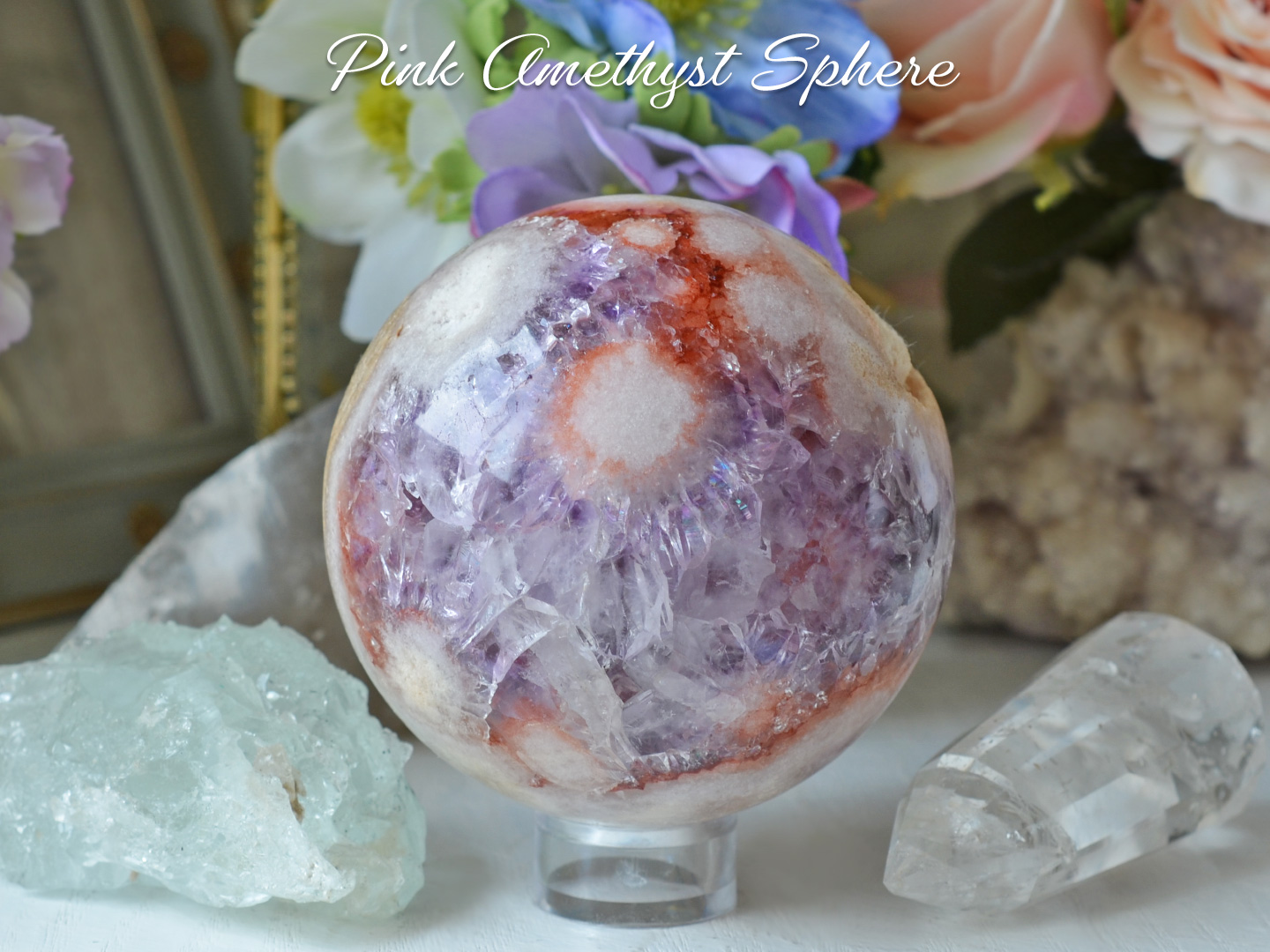 ピンクアメジストスフィア77mm